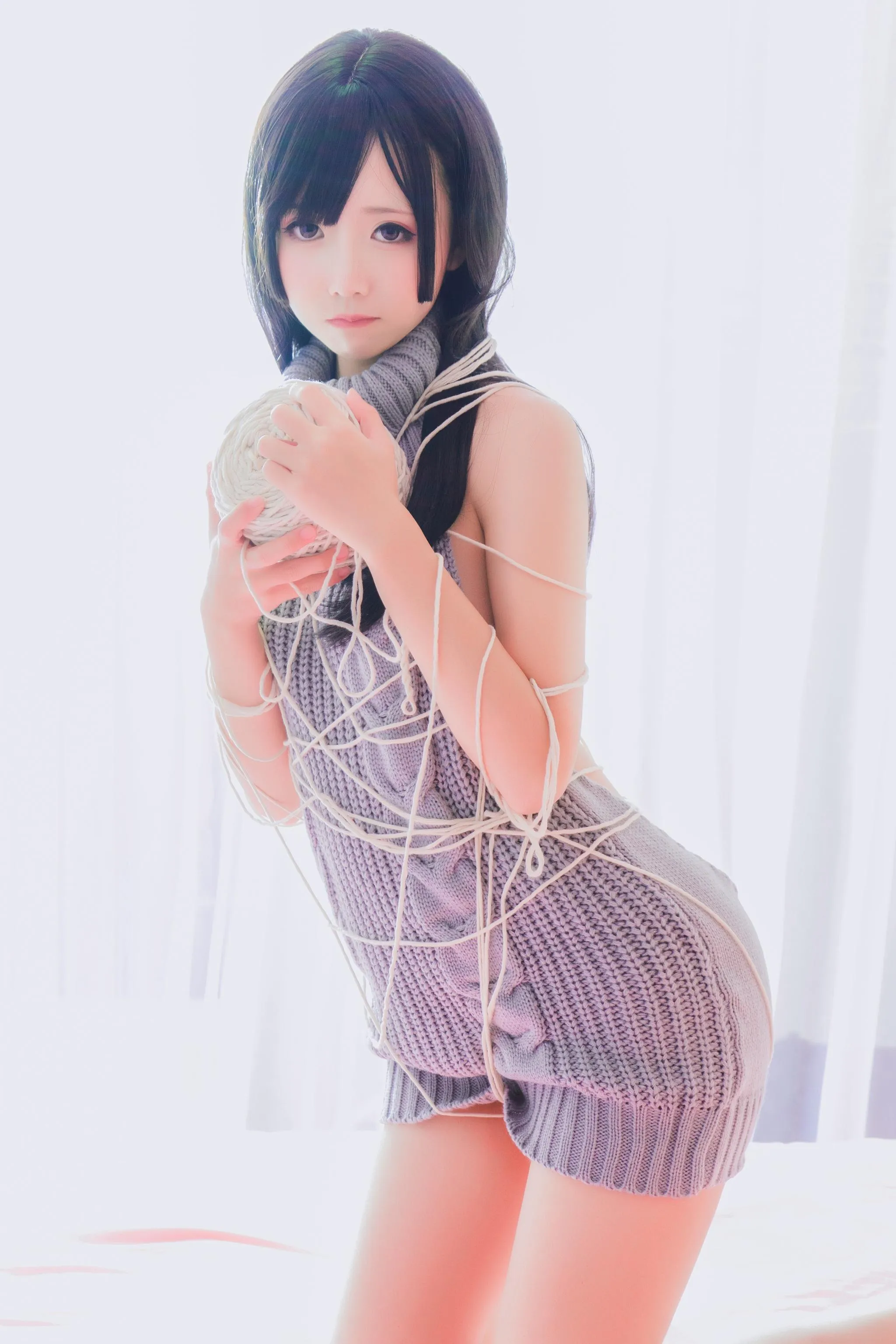 面饼仙儿 – NO.06 露背毛衣 [41P]插图6